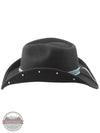 Bullhide Hats 0833BL Chickasaw Felt Black Cowboy Hat side view