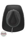 Bullhide Hats 0833BL Chickasaw Felt Black Cowboy Hat top view