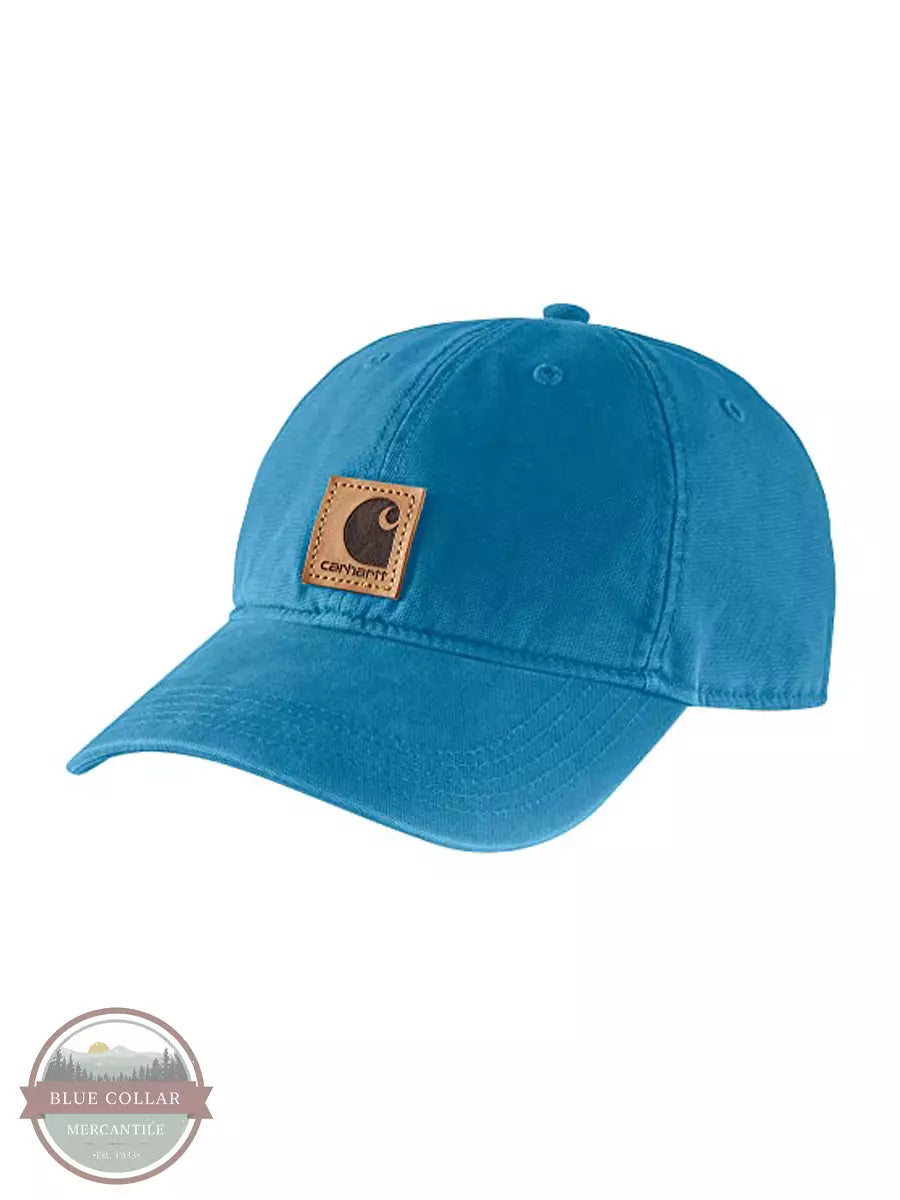Carhartt 100289 Canvas Cap Marine Blue Front View