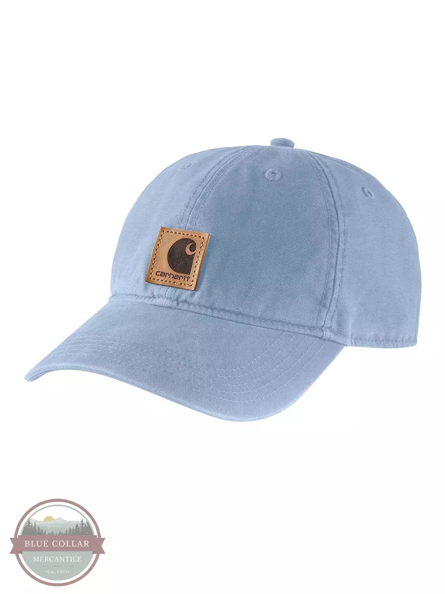 Carhartt 100289 Canvas Cap Alpine Blue Front View