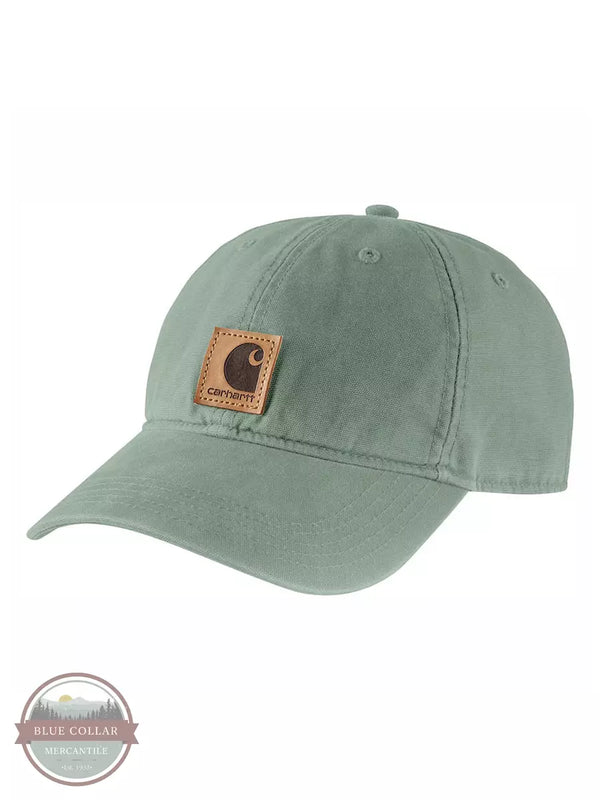 Carhartt 100289 Canvas Cap Jade Profile View