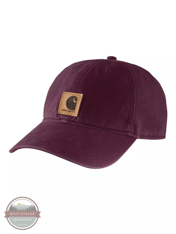 Carhartt 100289 Canvas Cap Blackberry Profile View