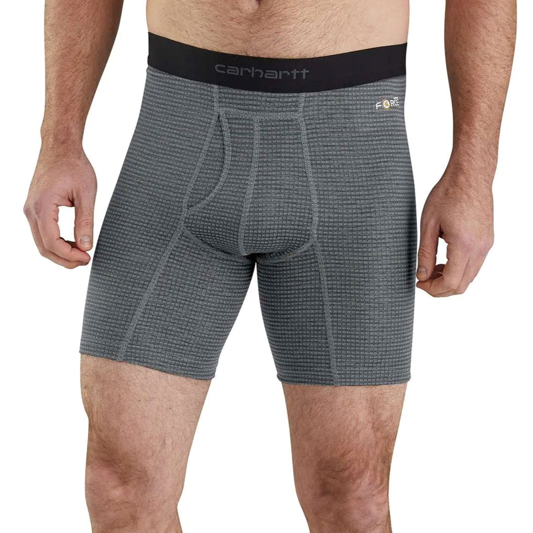 Carhartt MBB123 Base Force 8 Inch Tech Boxer Brief gray