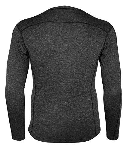 Carhartt MBL131 BLKHTR Base Force® Heavyweight Poly-Wool Crew Neck Thermal Shirt back