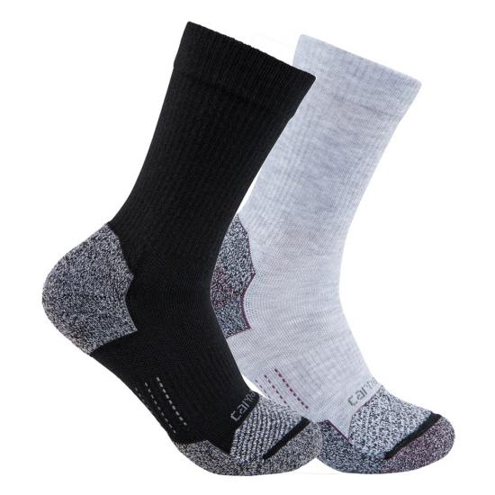 Carhartt SC0812W ASST01 Force® Midweight Crew Socks 2-Pack Assorted Detail View