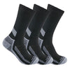 Carhartt SC4223M Force® Lightweight Crew Socks 3-Pack Black View