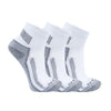 Carhartt SQ5283M Force® Midweight Quarter Socks 3-Pack White View