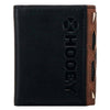 Hooey HTF012-CRRD Aztec Print Leather Tri-Fold Wallet Back View