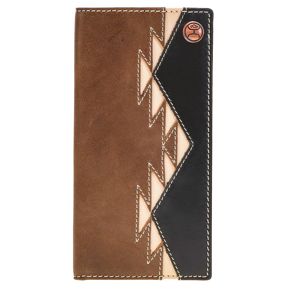 Hooey HW006-BRBK Ivory Aztec Inlay Rodeo Wallet