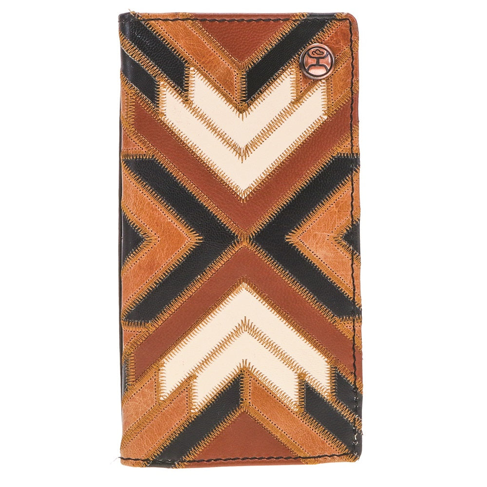 Hooey HW007-BRBK Patchwork Leather Rodeo Wallet