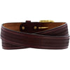 Leegin 29707 Men's Oil Tan Embossed w/Stitch Brown Belt