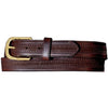 Leegin 29707 Men's Oil Tan Embossed w/Stitch Brown Belt