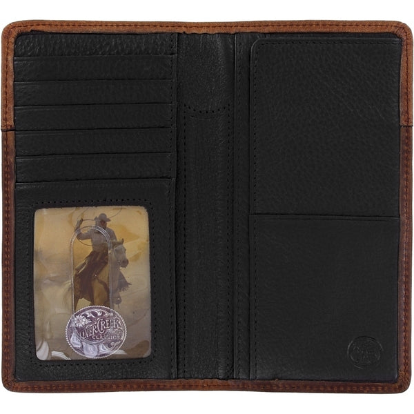 Silver Creek Classics E80299 Double Luck Checkbook Wallet inside