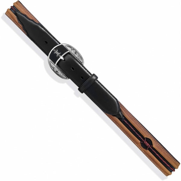 Justin C10813 Men's Fenced In Black/Copper Barbed Wire Belt