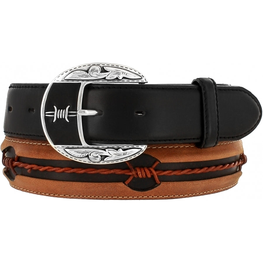 Justin C10813 Men's Fenced In Black/Copper Barbed Wire Belt