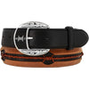 Justin C10813 Men's Fenced In Black/Copper Barbed Wire Belt