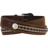 Tony Lama 7239L Men's The Duke Center Applique Belt