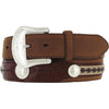Tony Lama 7239L Men's The Duke Center Applique Belt