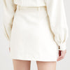 Levi's A0978 A Line Mini Skirt by Levi's off white back