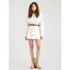 Levi's A0978 A Line Mini Skirt by Levi's off white front model