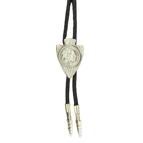 M&F 2217836 Arrowhead with Indianhead Nickel Bolo close up