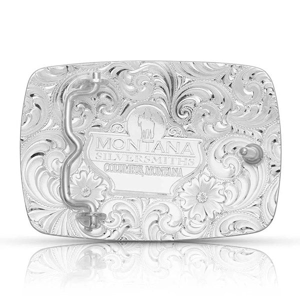 Montana Silversmiths 42110 Desert Moon Turquoise Cactus Belt Buckle back