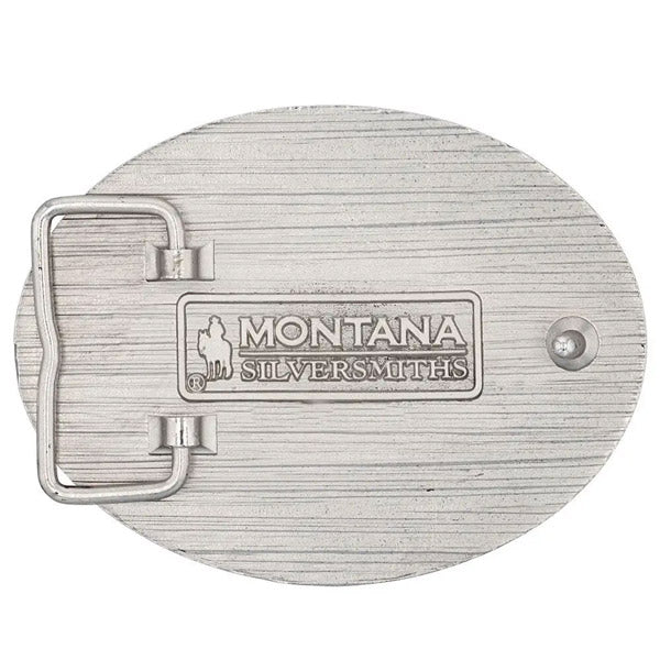 Montana Silversmiths A863 Big Rig Semi Belt Buckle back