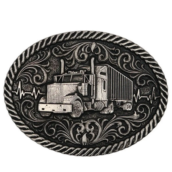 Montana Silversmiths A863 Big Rig Semi Belt Buckle