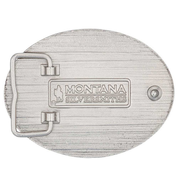 Montana Silversmiths A876 Keep And Bear Arms Belt Buckle back