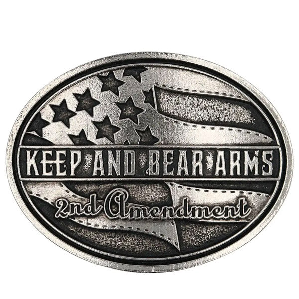 Montana Silversmiths A876 Keep And Bear Arms Belt Buckle
