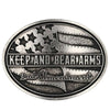 Montana Silversmiths A876 Keep And Bear Arms Belt Buckle