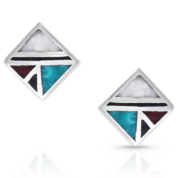 Montana Silversmiths ER5099 American Legends Studded Earrings front
