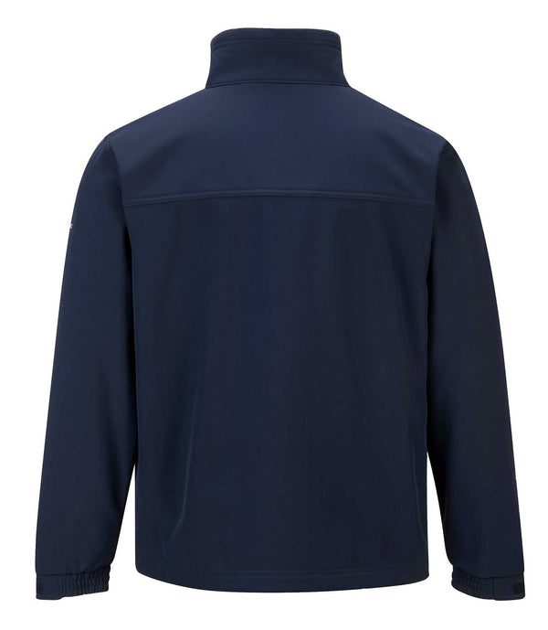 Portwest UTK50 Softshell Water Resistant Jacket Navy Blue Back view