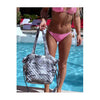 Puppie Love SPLA224 Striped Tie Dye Quilted Tote Bag Carrying by Hand View