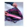 Puppie Love SPLA224 Striped Tie Dye Quilted Tote Bag Inside with Books View