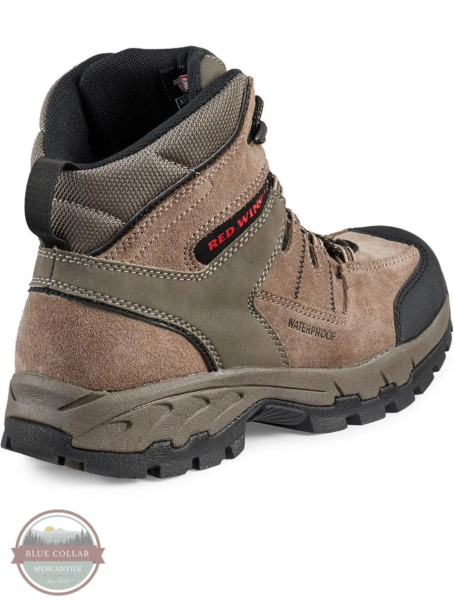 Truhiker 6 Inch Waterproof Safety Toe Hiker Boot by Red Wing 6670 heel view