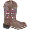 Smoky Mountain 3154 Vanguard Brown Distress Kid's Western Boot