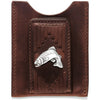 Brighton M1077 West Fork with a Trout Money Clip in Brown Front View