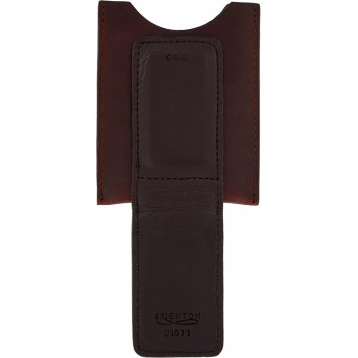 Brighton M1077 West Fork with a Trout Money Clip in Brown Open View