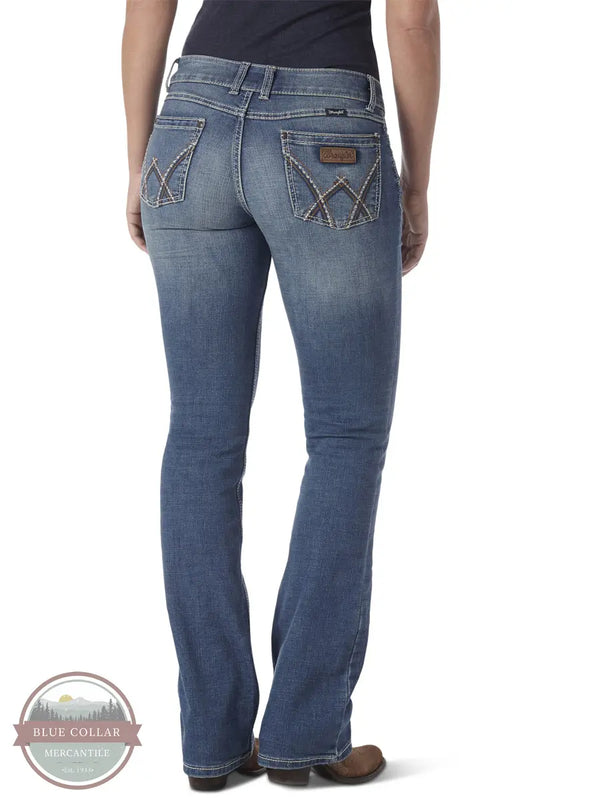 Wrangler 09MWZDW Mae Retro Boot Cut Jeans in Deadwood rear