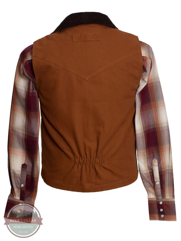 Wyoming Traders Cody Concealed Carry Vest with Collar back view