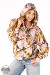 Simply Southern 0226-HD-ALARA-PKCAMO Pink Camo Half Zip Long Sleeve Hoodies shown on model