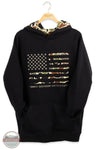 Simply Southern 0226-MN-HD-OTDR-BLACK Camo Flag Hoodie in Black shown on hanger