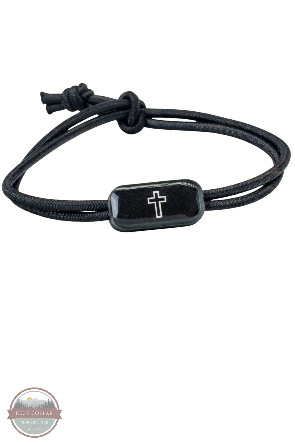 Versible's 100-588 Onyx Cross Tactical Bracelet | Tap To Pray® shown