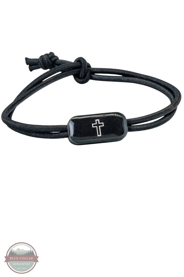 Versible's 100-588 Onyx Cross Tactical Bracelet | Tap To Pray® shown