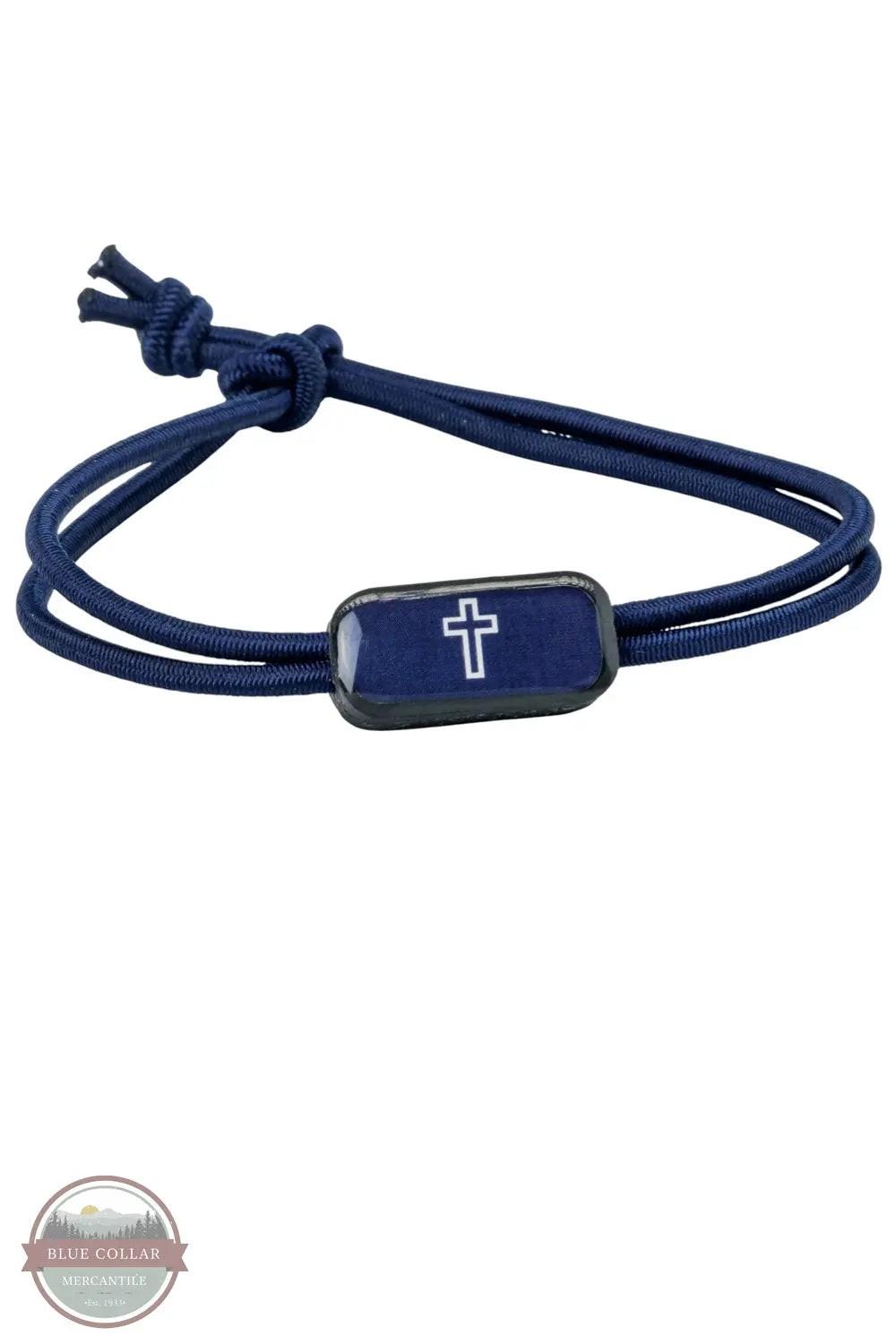 Versible's 100-589 Navy &nbsp;Cross Tactical Bracelet | Tap To Pray® shown