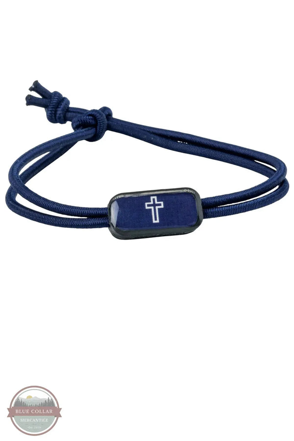 Versible's 100-589 Navy &nbsp;Cross Tactical Bracelet | Tap To Pray® shown