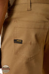 Ariat 10058730 Rebar DuraStretch Made Tough 8" Shorts in Dark Khaki rear pocket view