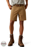 Ariat 10058730 Rebar DuraStretch Made Tough 8" Shorts in Dark Khaki front view