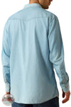 Ariat 10072942 Men's Classic Cowboy Long Sleeve Shirt in Brody Blue back view